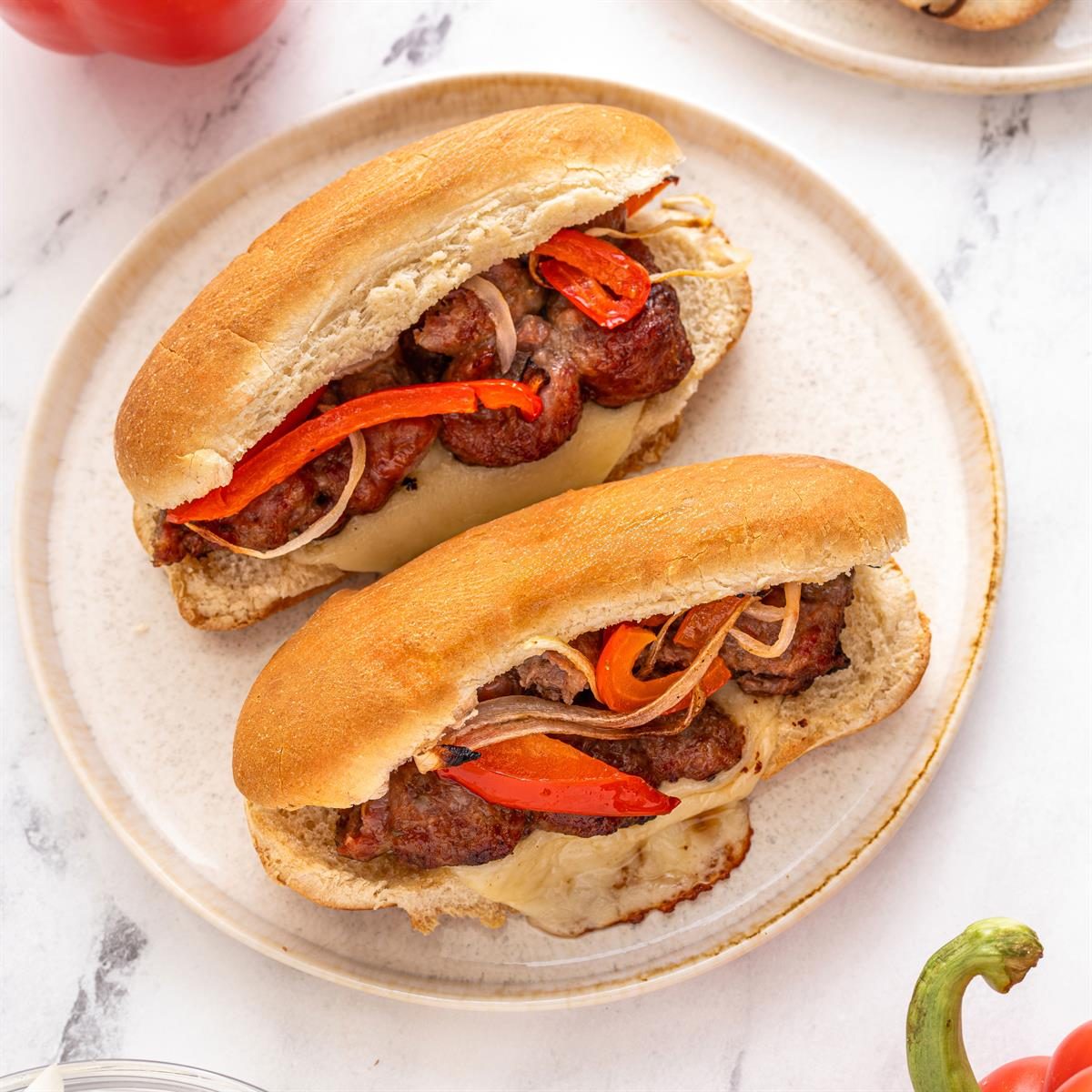 Sheet Pan Sausage And Pepper Sandwiches Exps Tohd24 207720 Alejandromonfort 54
