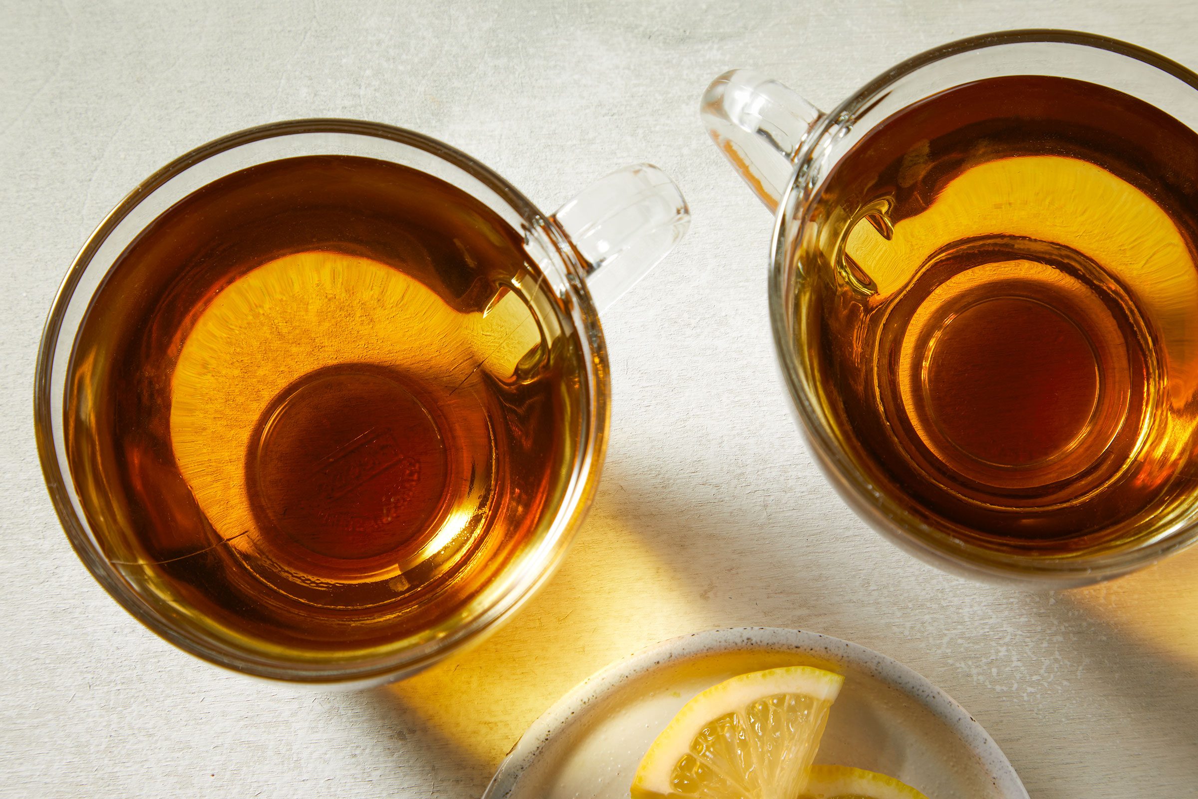 Spearmint Tea in glass teacups