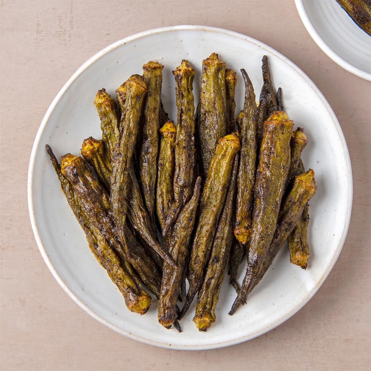 Air Fryer Okra With Smoked Paprika Exps Tohd25 246504 Christinema 2