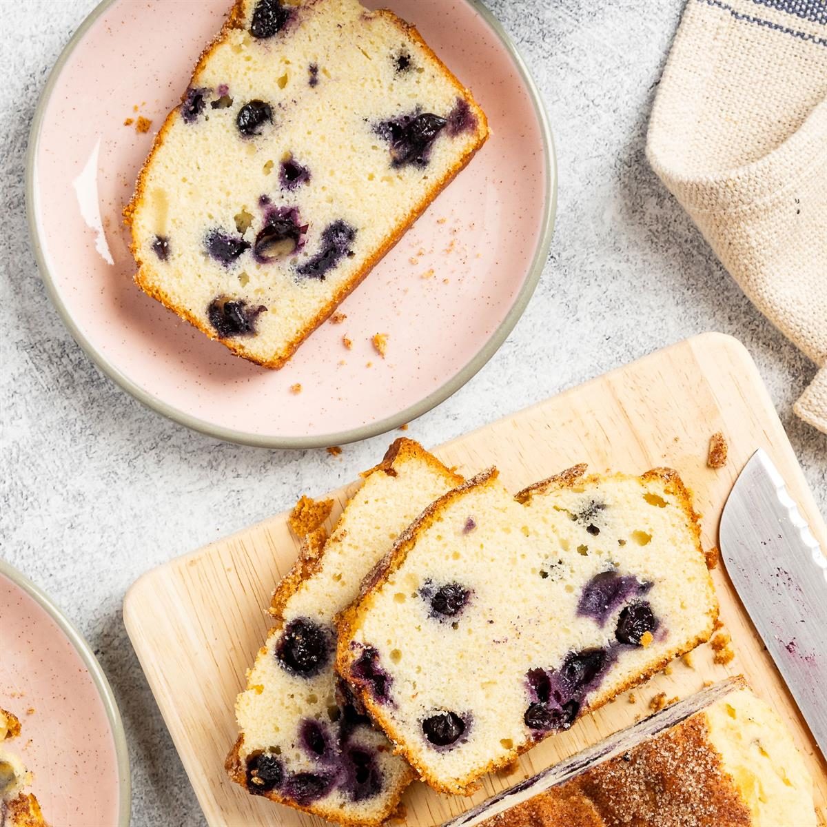 Blueberry Pound Cake