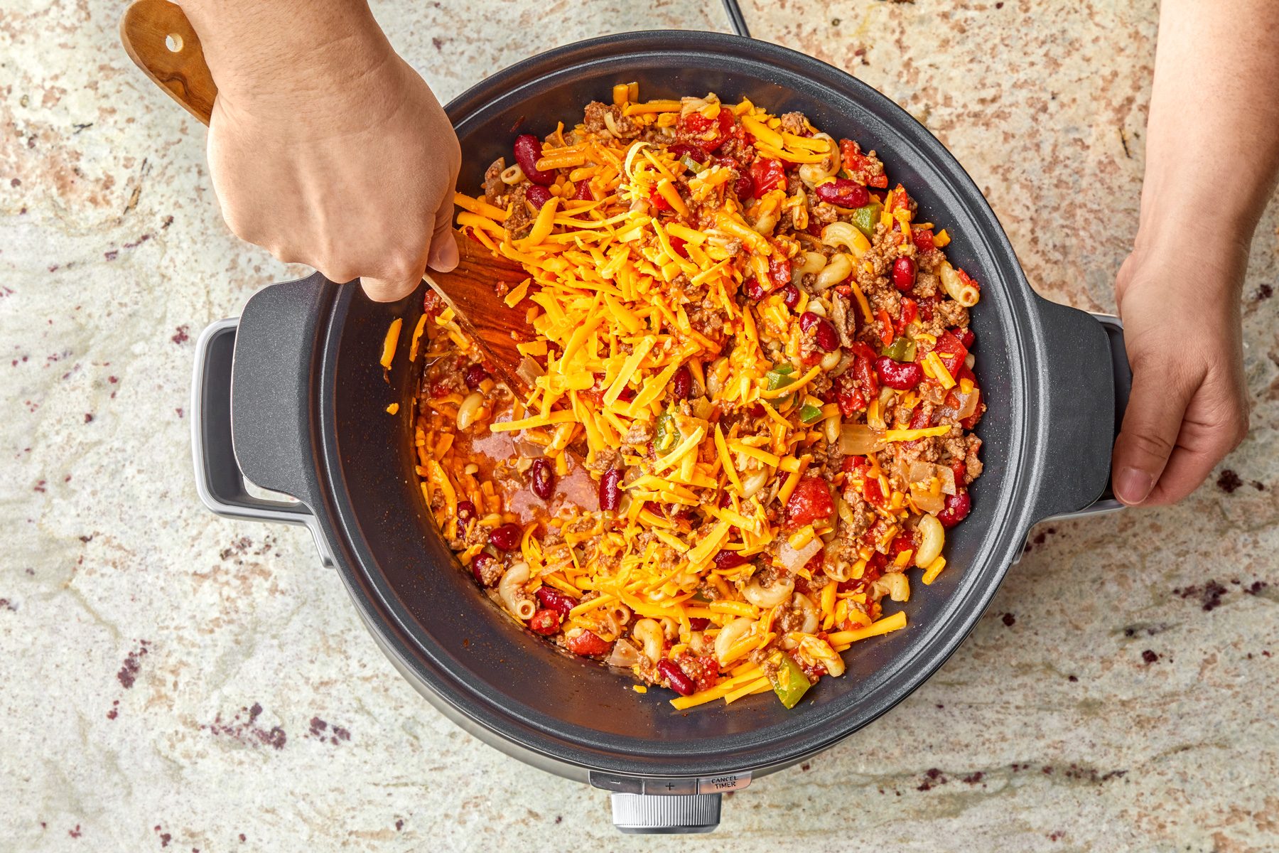 stir in cheese until melted.