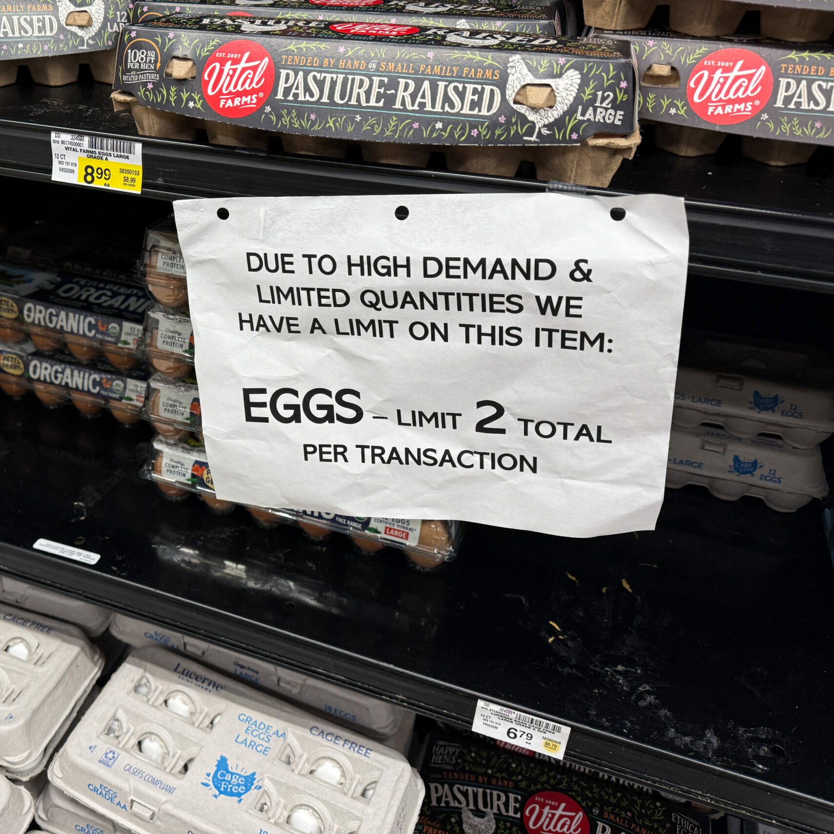 7 Grocery Stores with Egg Purchase Limits