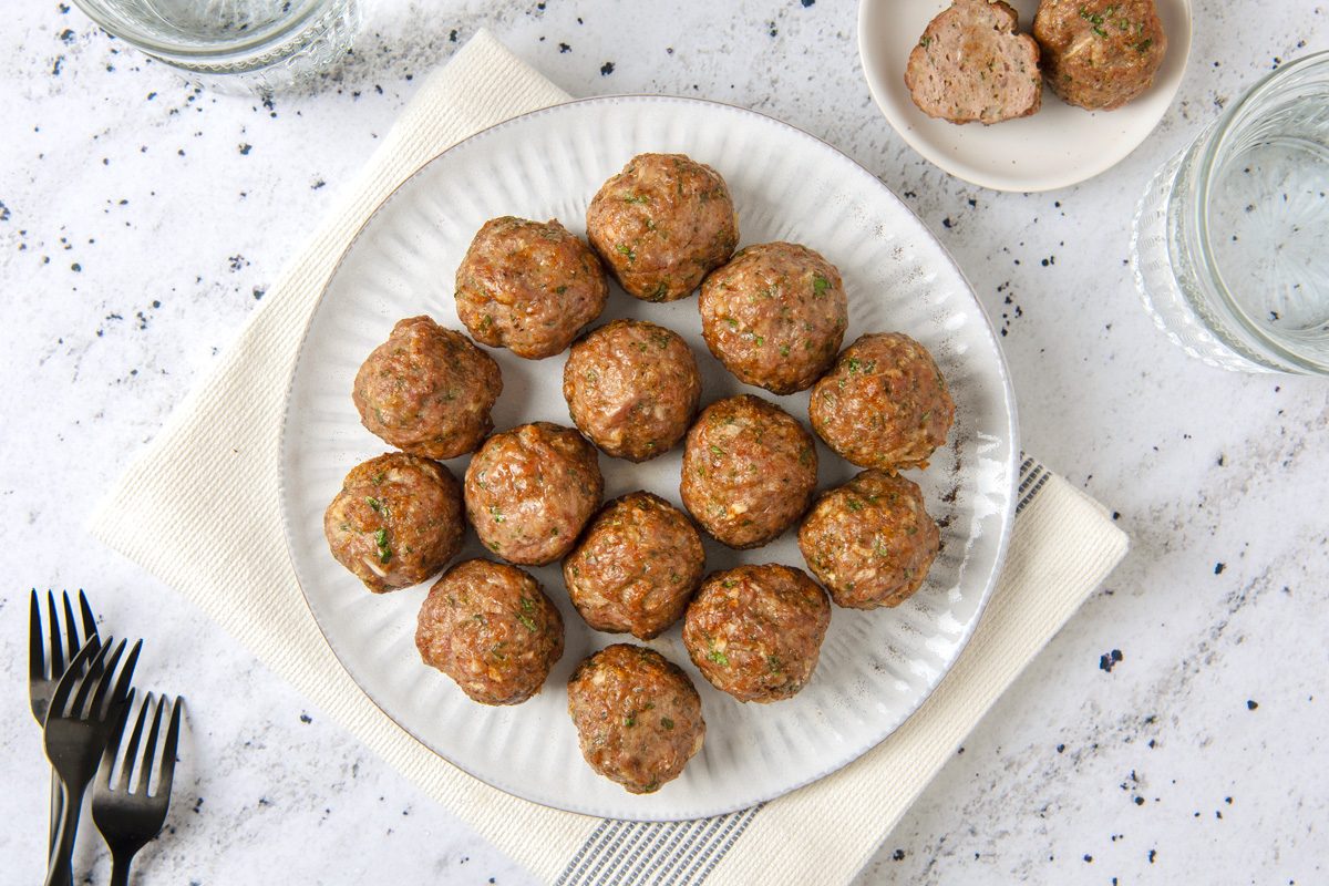 Lamb Meatballs top view