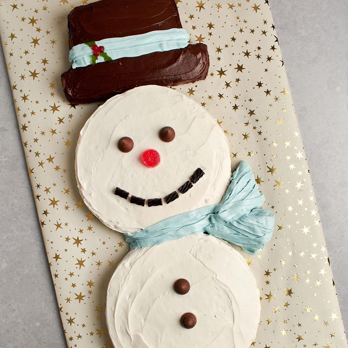 Snowman Cake