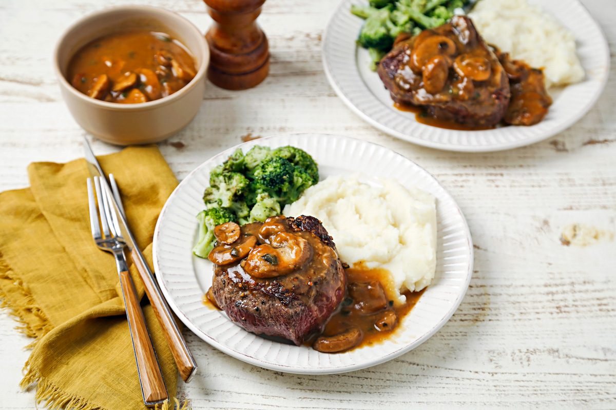 Beef Tenderloin And Mushroom Sauce
