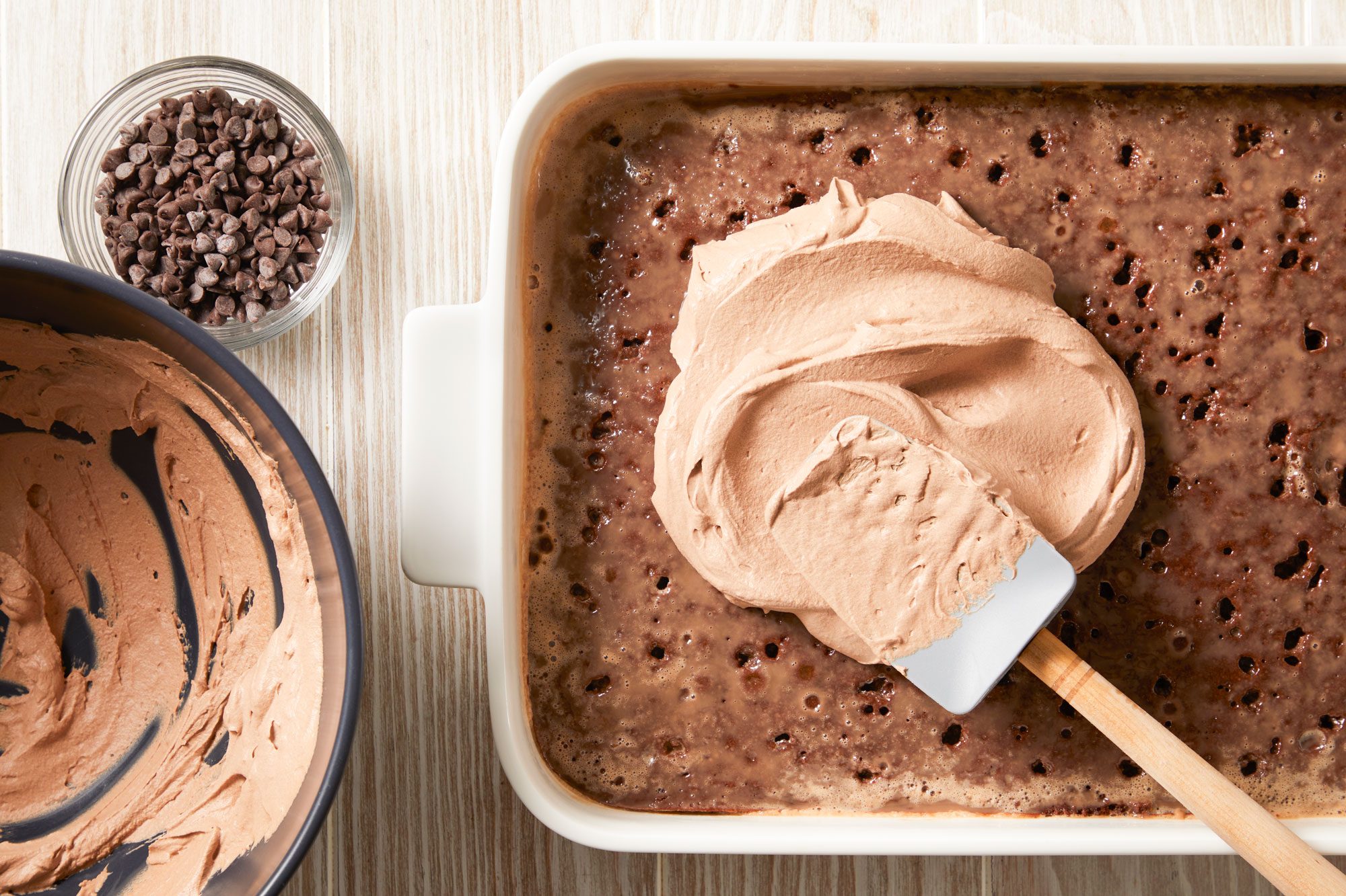 Spread over chilled cake