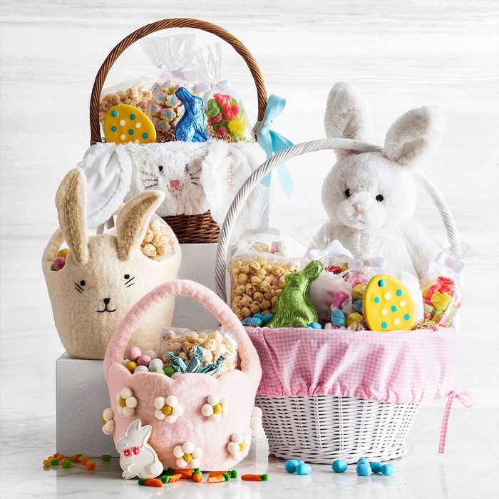 Gingham Bunny Easter Basket