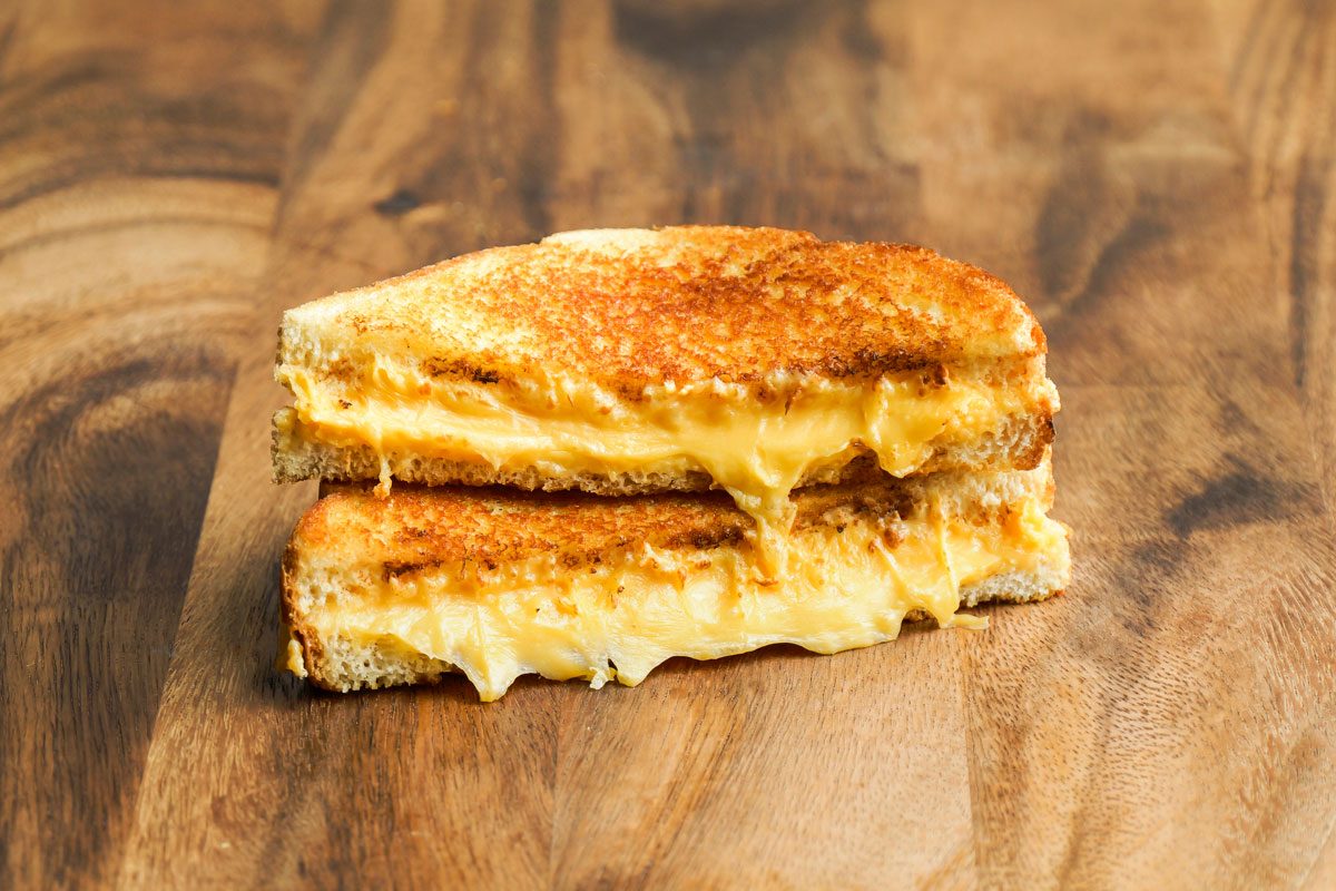 Grilled Cheese is ready and served
