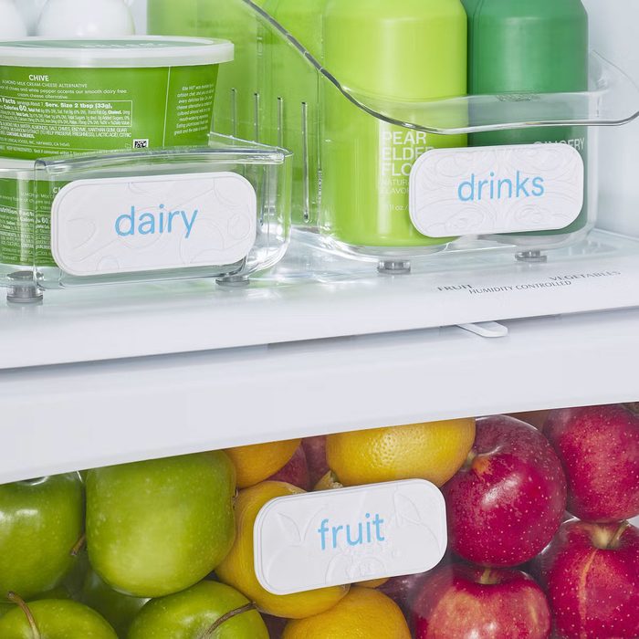 Restickable Fridge Labels Via Containerstore.com 1