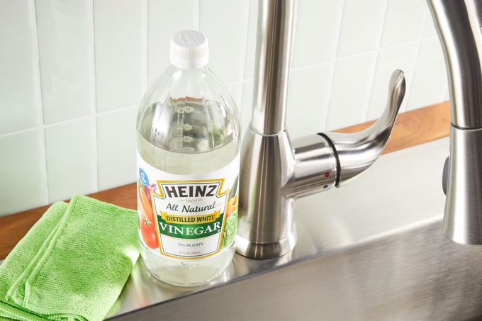 A heinz vinegar bottle