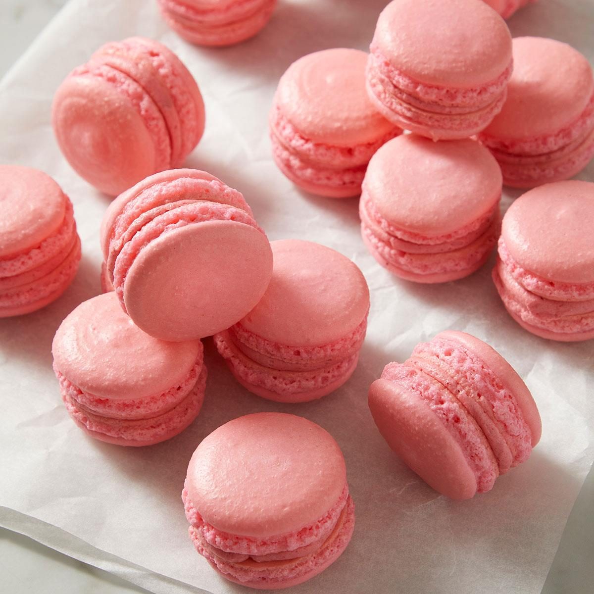 Strawberry Macarons