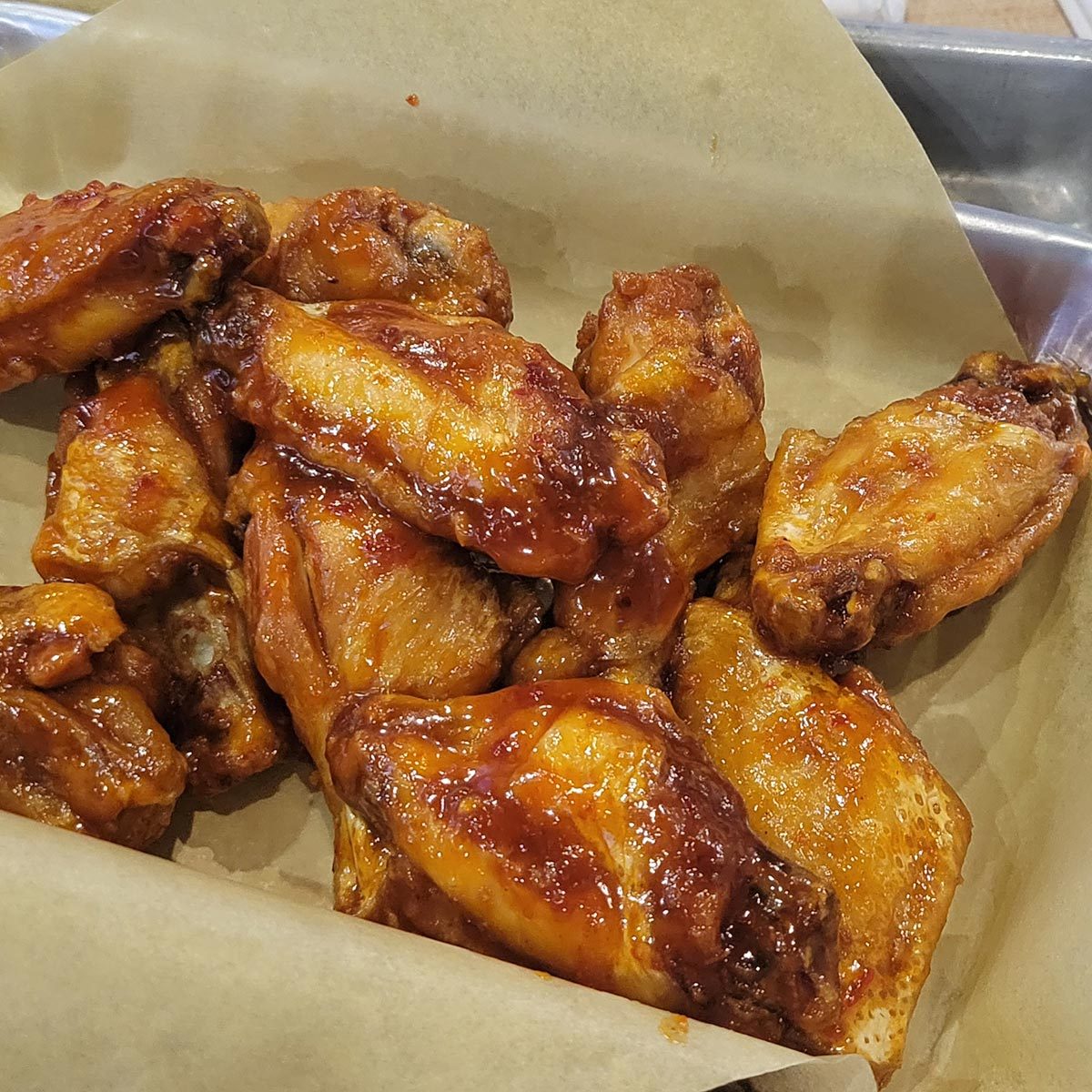 Orange Chicken chicken wings from Buffalo Wild Wings