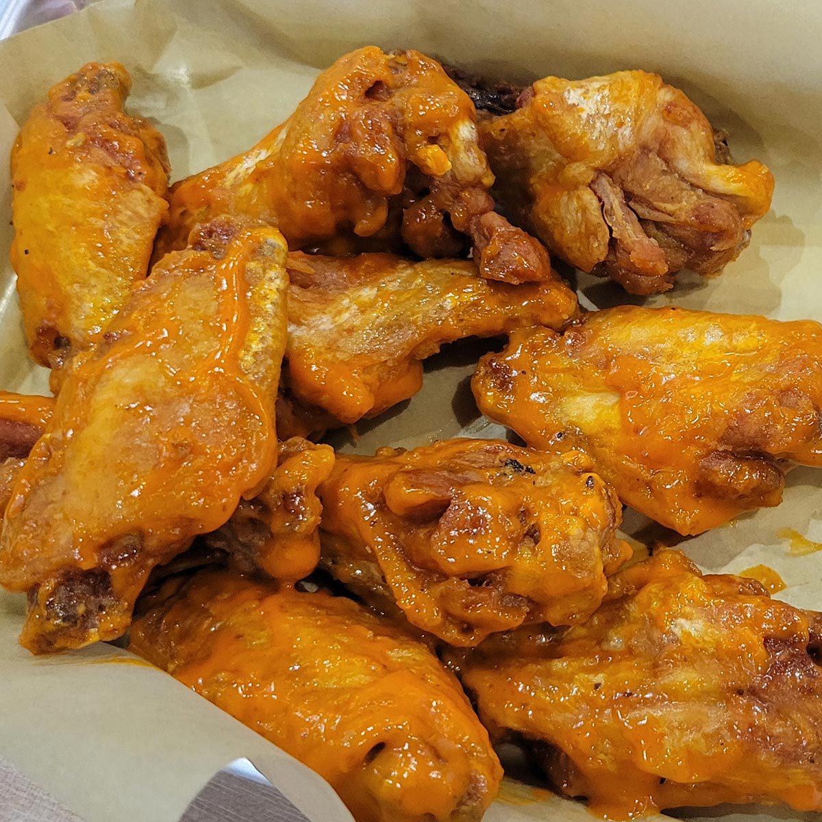 Spicy Garlic chicken wings from Buffalo Wild Wings