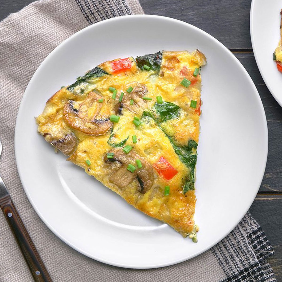 Frittata on a plate