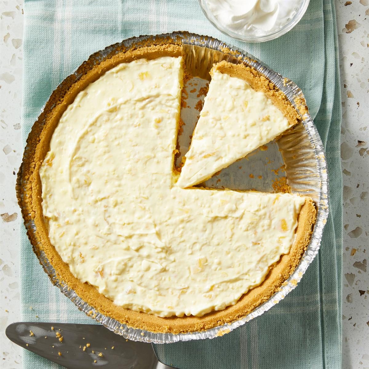 Pineapple Sour Cream Pie