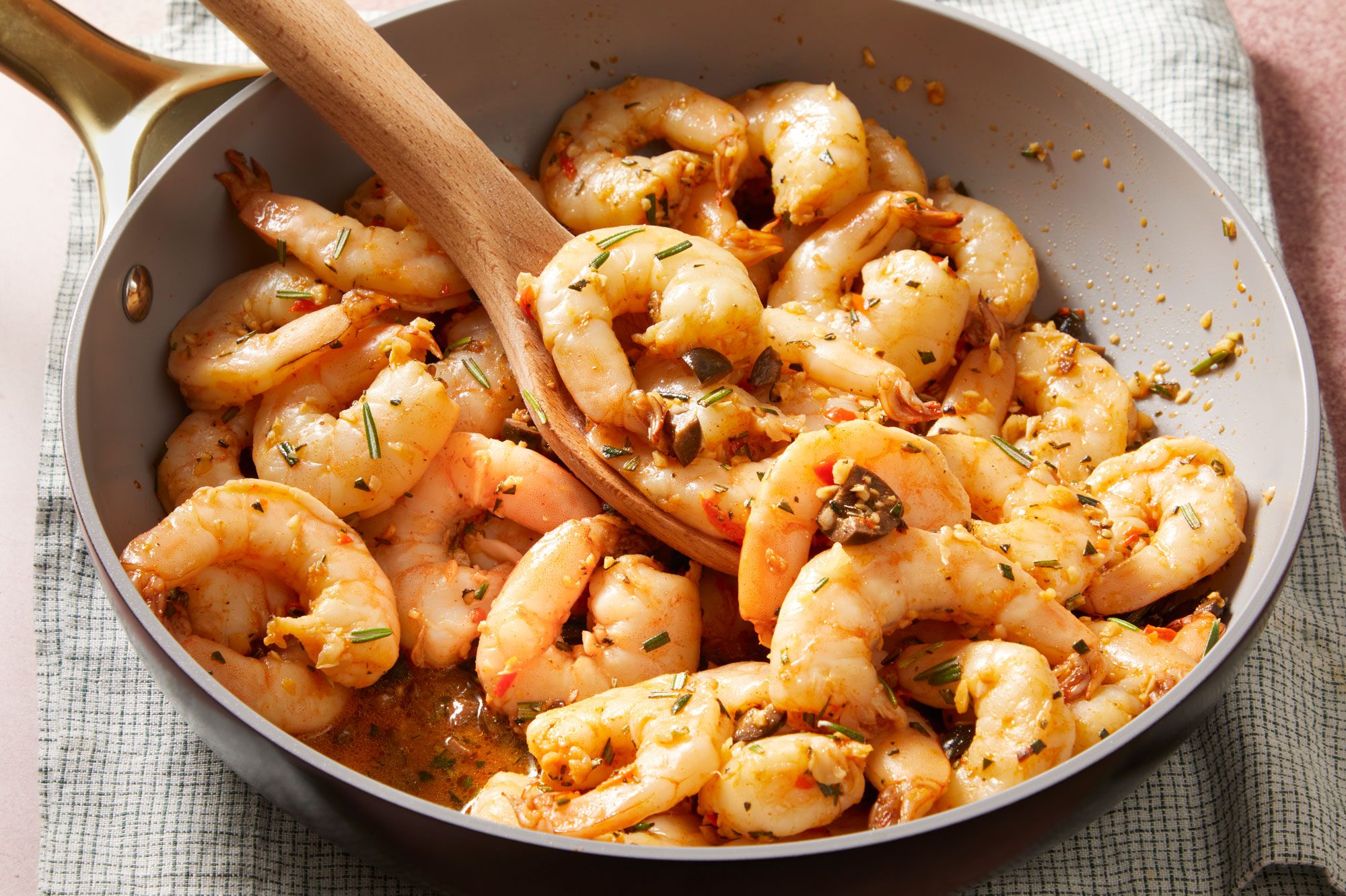 3/4th shot of Rosemary Garlic Shrimp