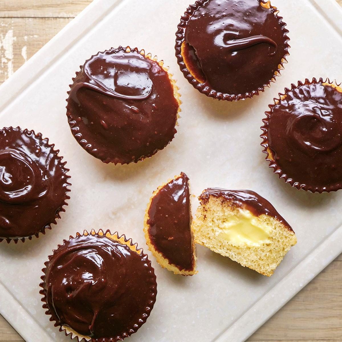 Boston Cream Cupcakes