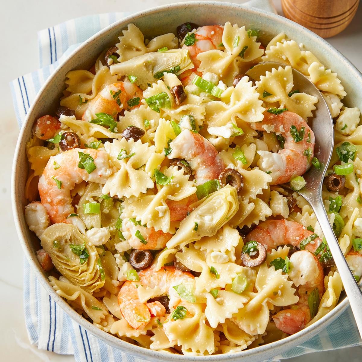 Artichoke Shrimp Pasta Salad