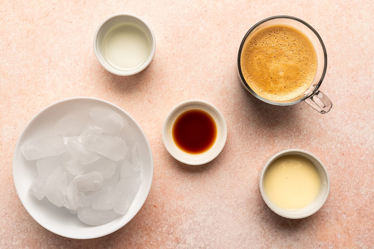 Ina Garten's Vanilla Coffee Shakerato Ingredients 