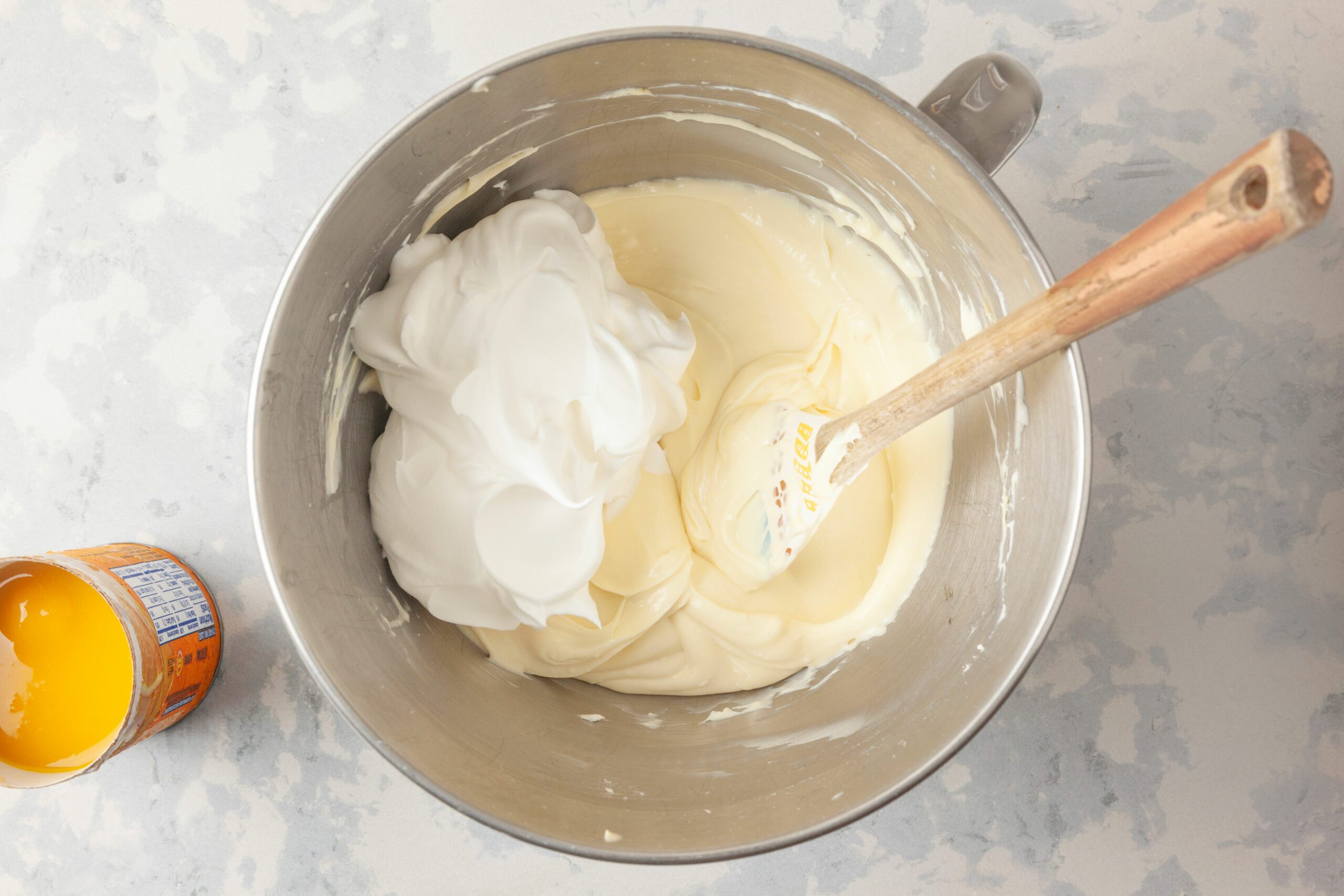 oftened cream cheese into a large bowl