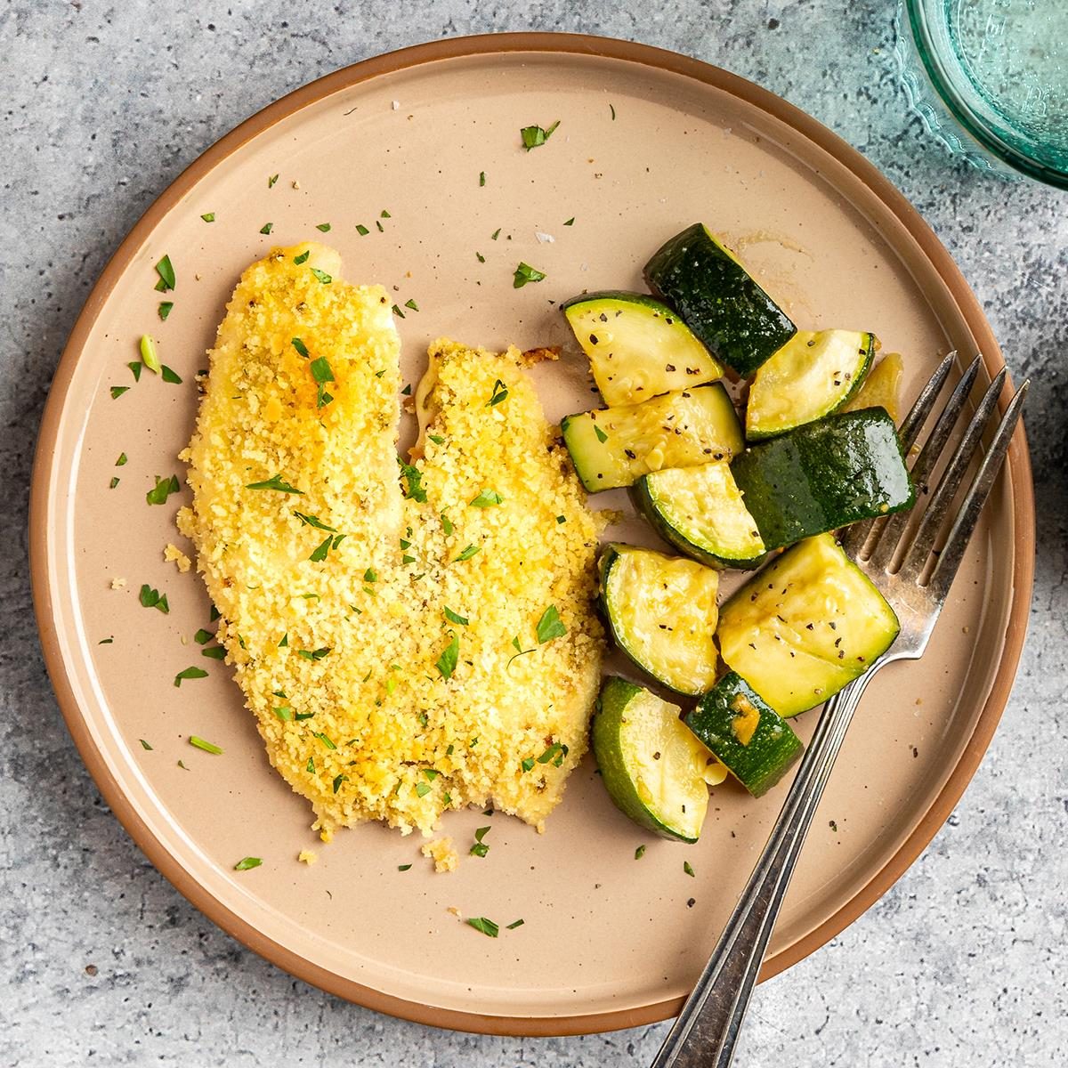 Baked Tilapia with Panko Bread Crumbs