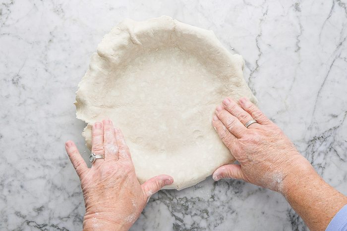 crust moved to pie pan