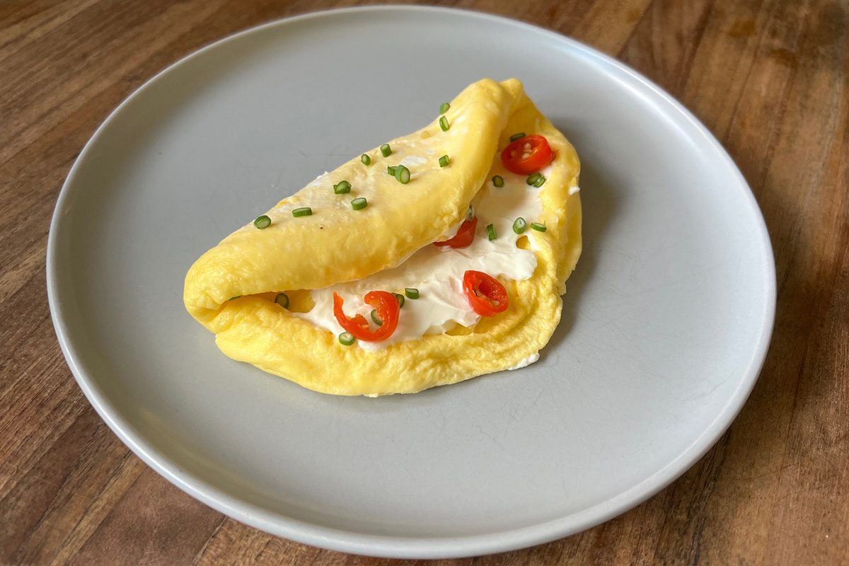 Jose Andres Microwave Folded Omelet