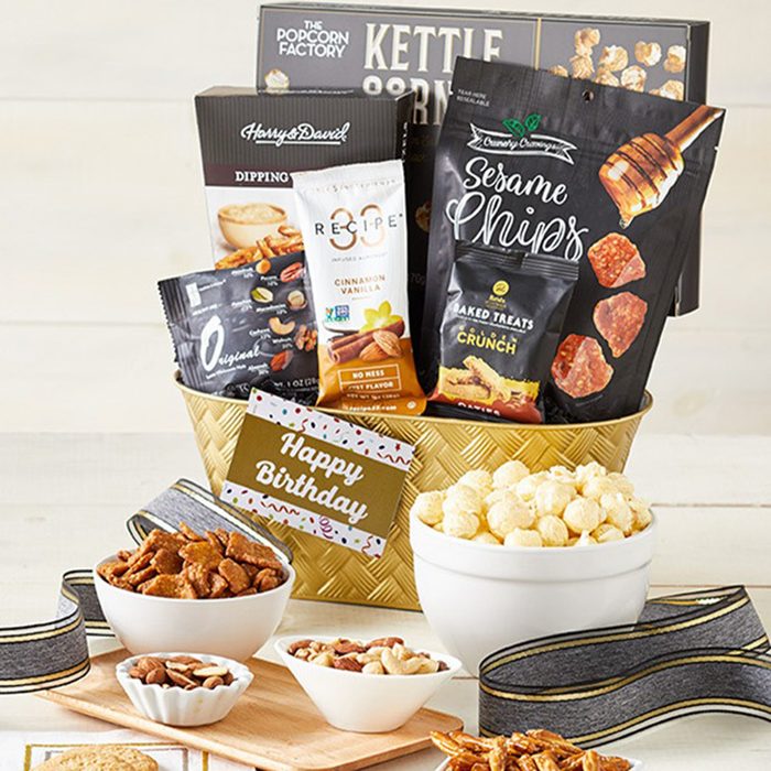 Majestic Grandeur Gourmet Birthday Basket Via Cheryls.com