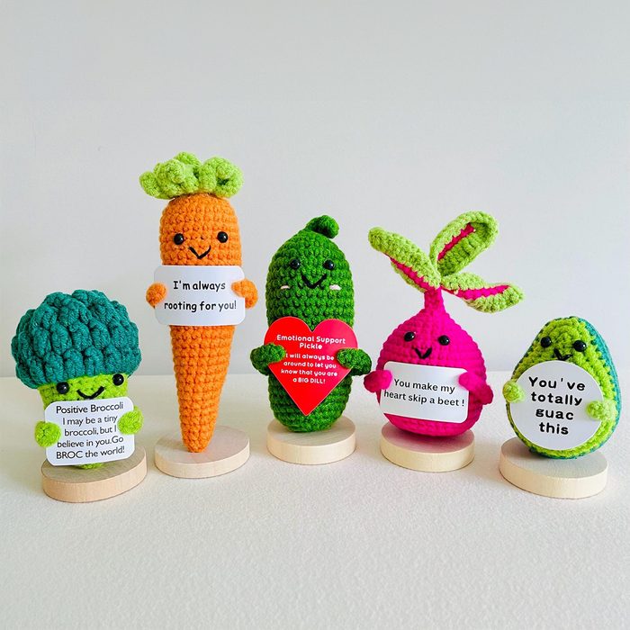 Positive Crochet Vegetables And Fruits Via Etsy.com