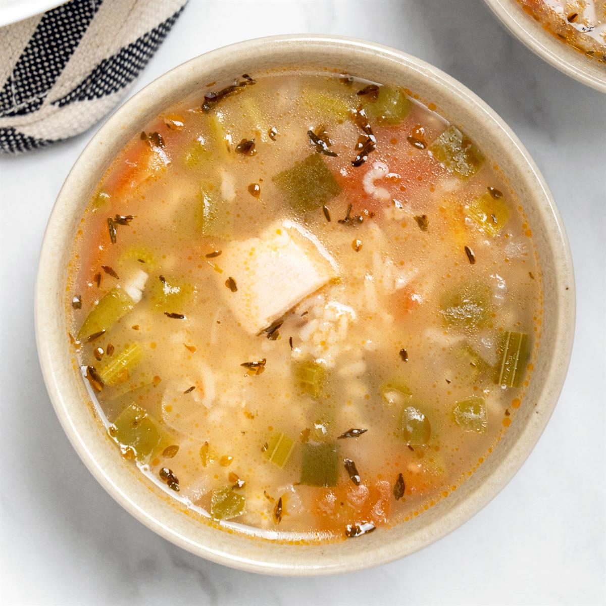 Chicken Rice Tomato Soup