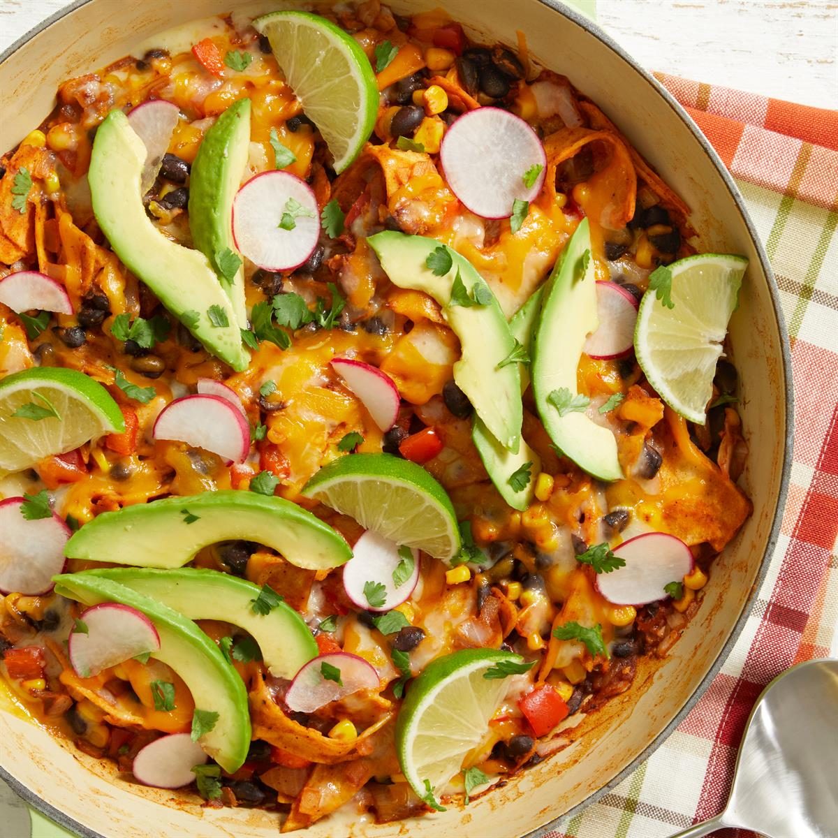 Vegetarian Skillet Enchiladas