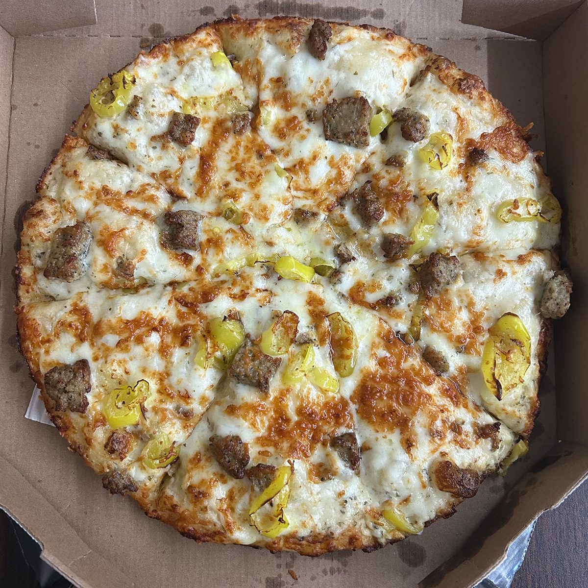 Spencers Garlic Parm Pizza