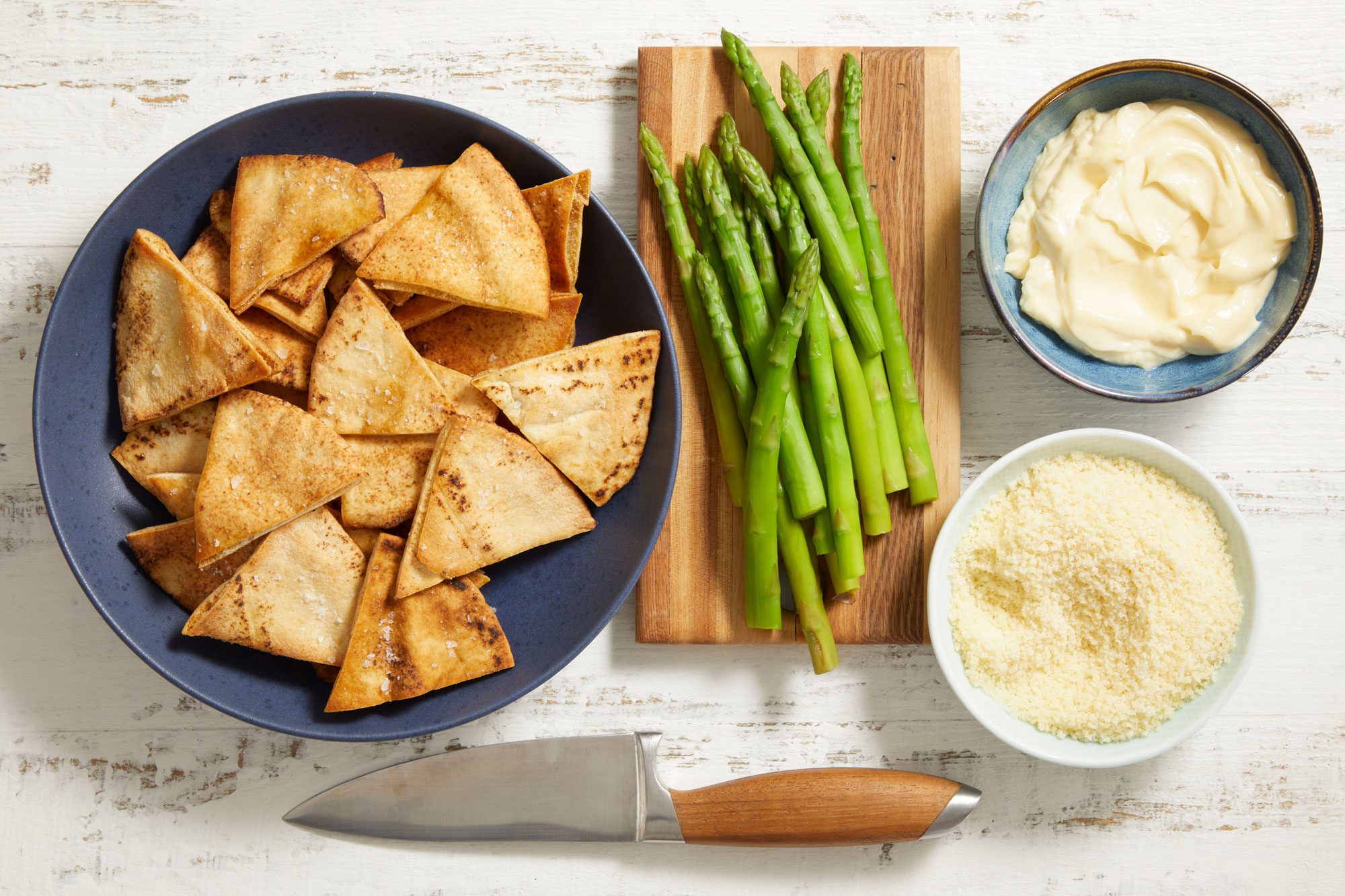 Overhead shot of ingredients on the counter
