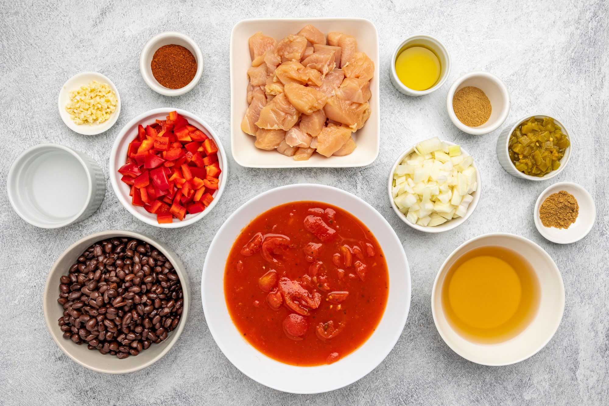 Black Bean Chicken Chili Ingredients
