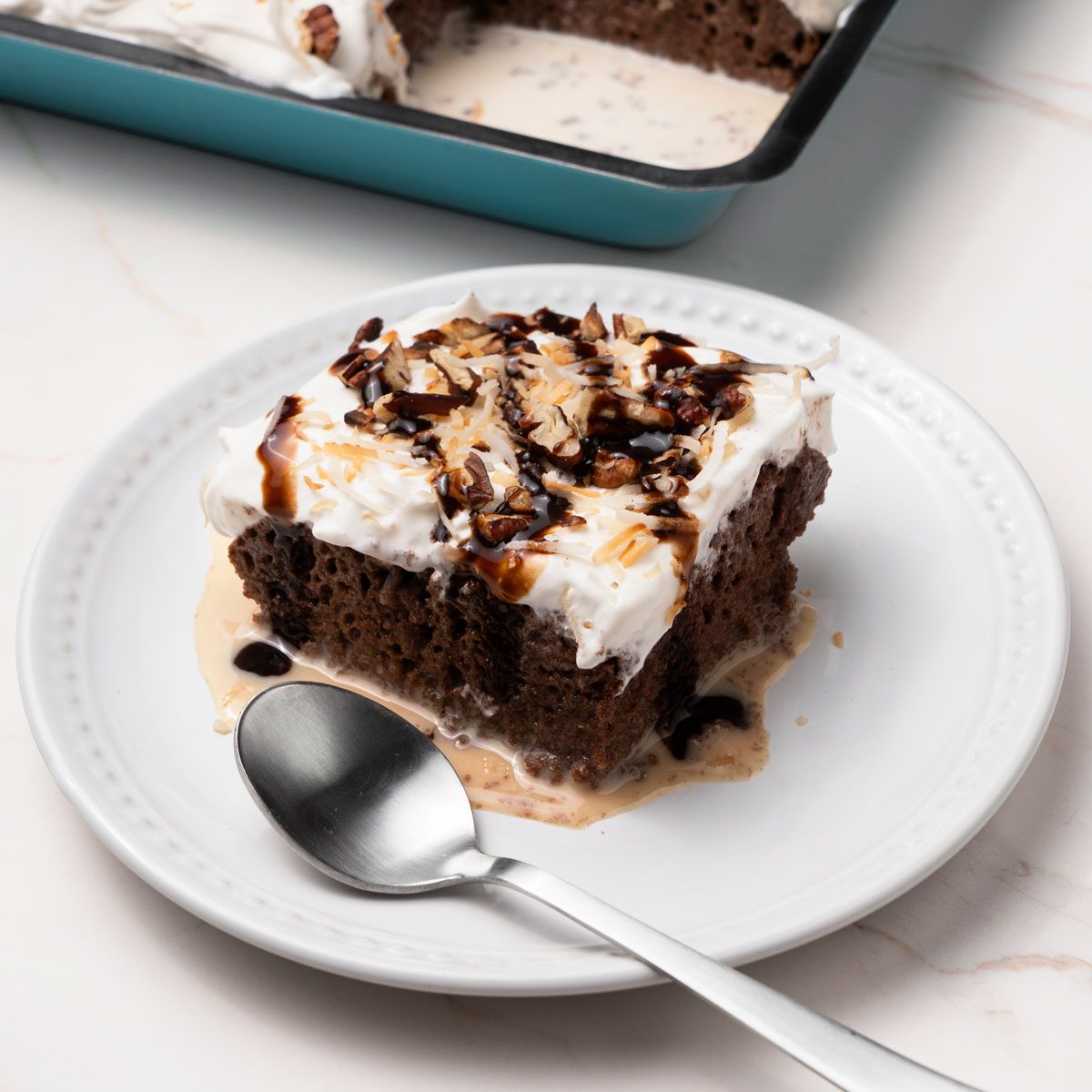 German Chocolate Tres Leches Cake