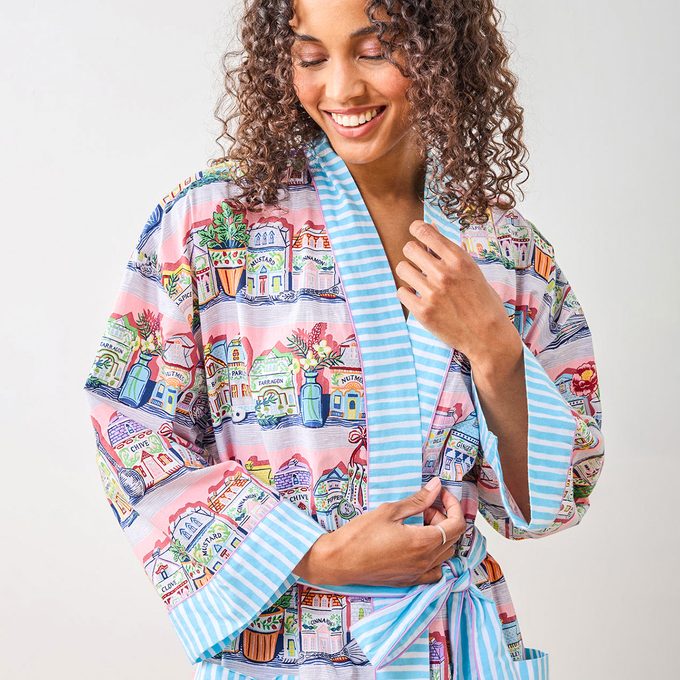 Lenox Spice Village X Printfresh Pink Kitchen Robe