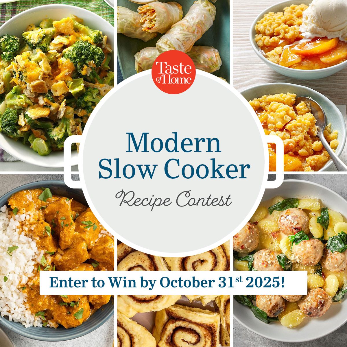 Modern Slow Cooker Recipe Contest Announcement Graphic