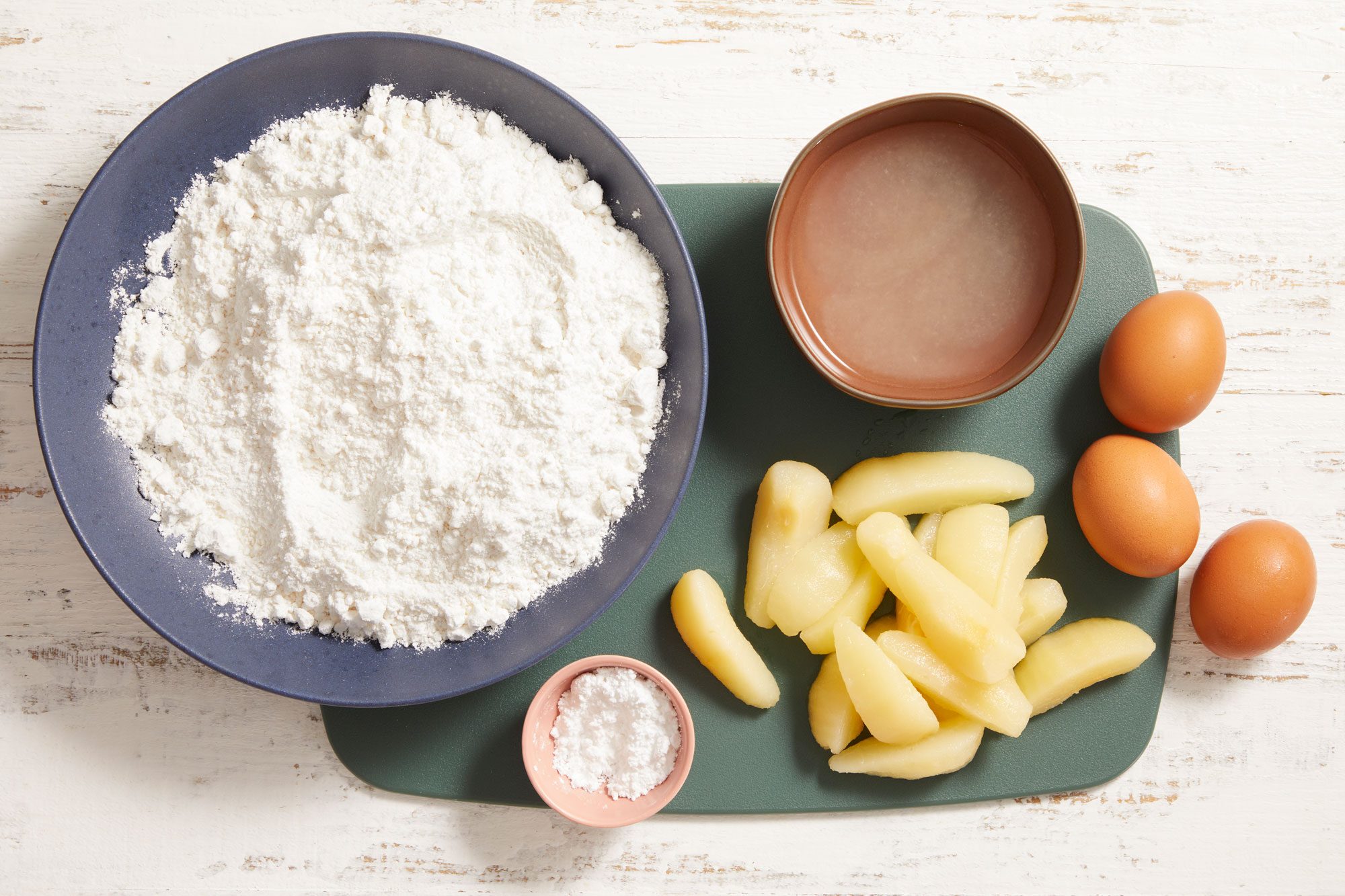 Overhead shot of ingredients