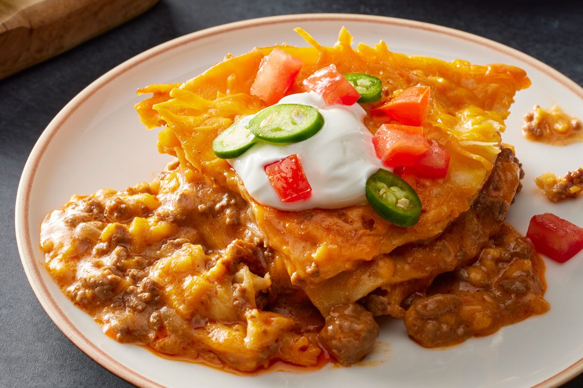 Slow Cooker Enchilada Casserole