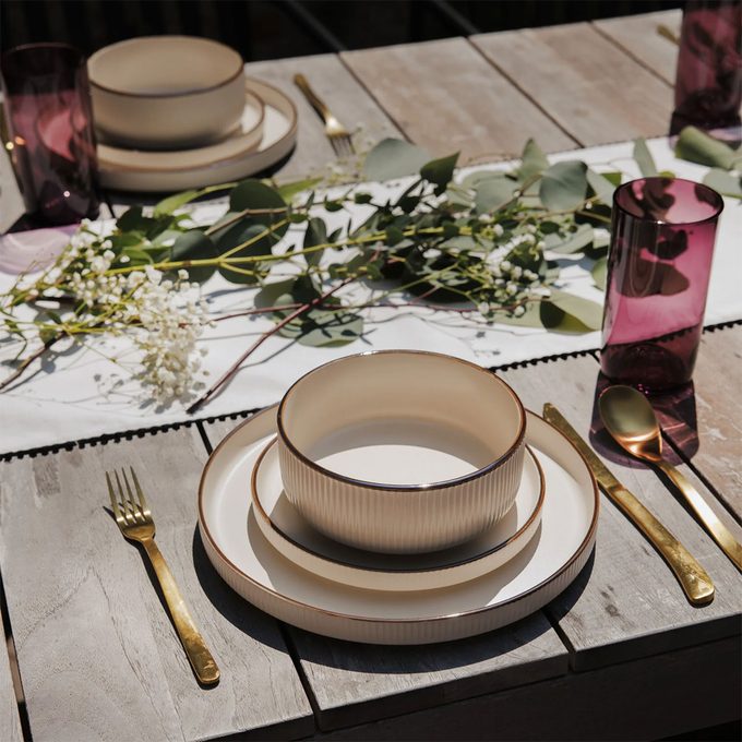 12 Piece Aiden Stoneware Dinnerware Set