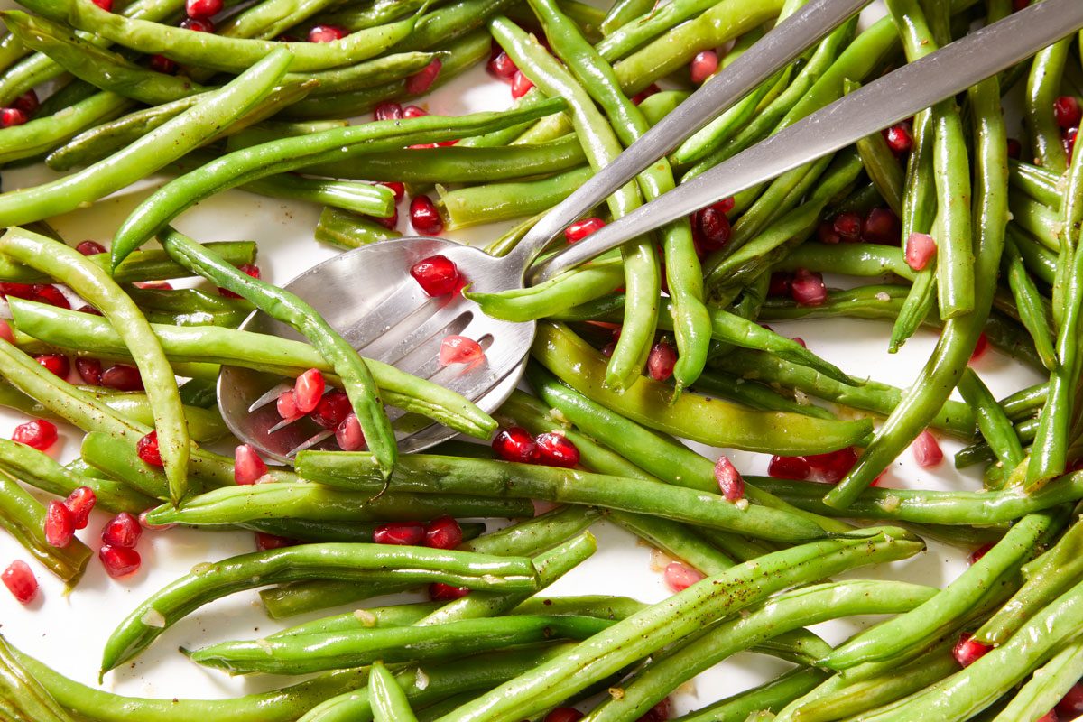 Green Beans With Pomegranate Seeds
