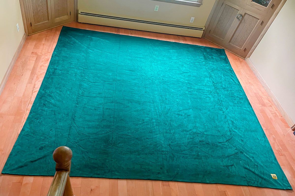 big blanket spread out