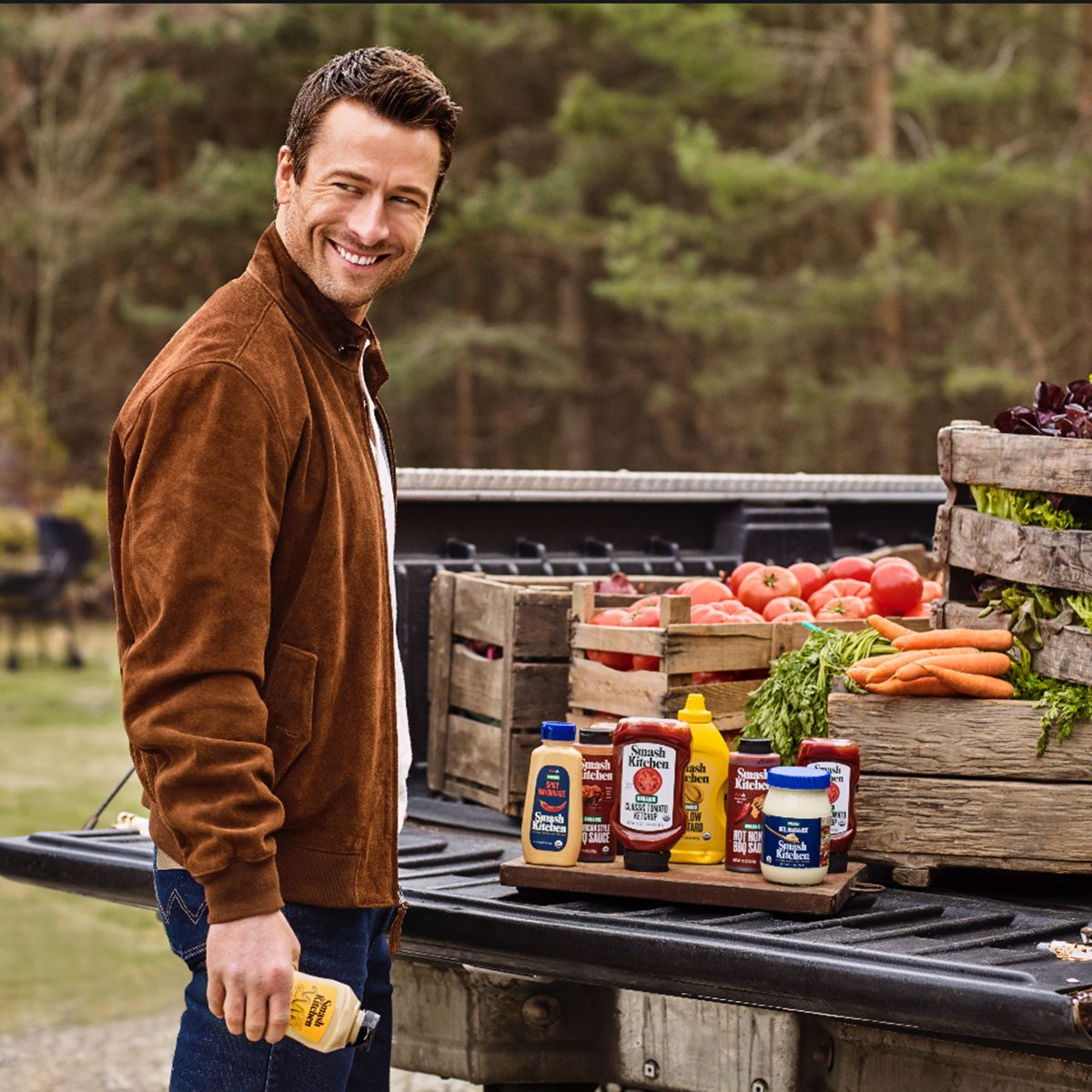 Actor Glen Powell Just Brought His Favorite Pantry Staples To Walmart