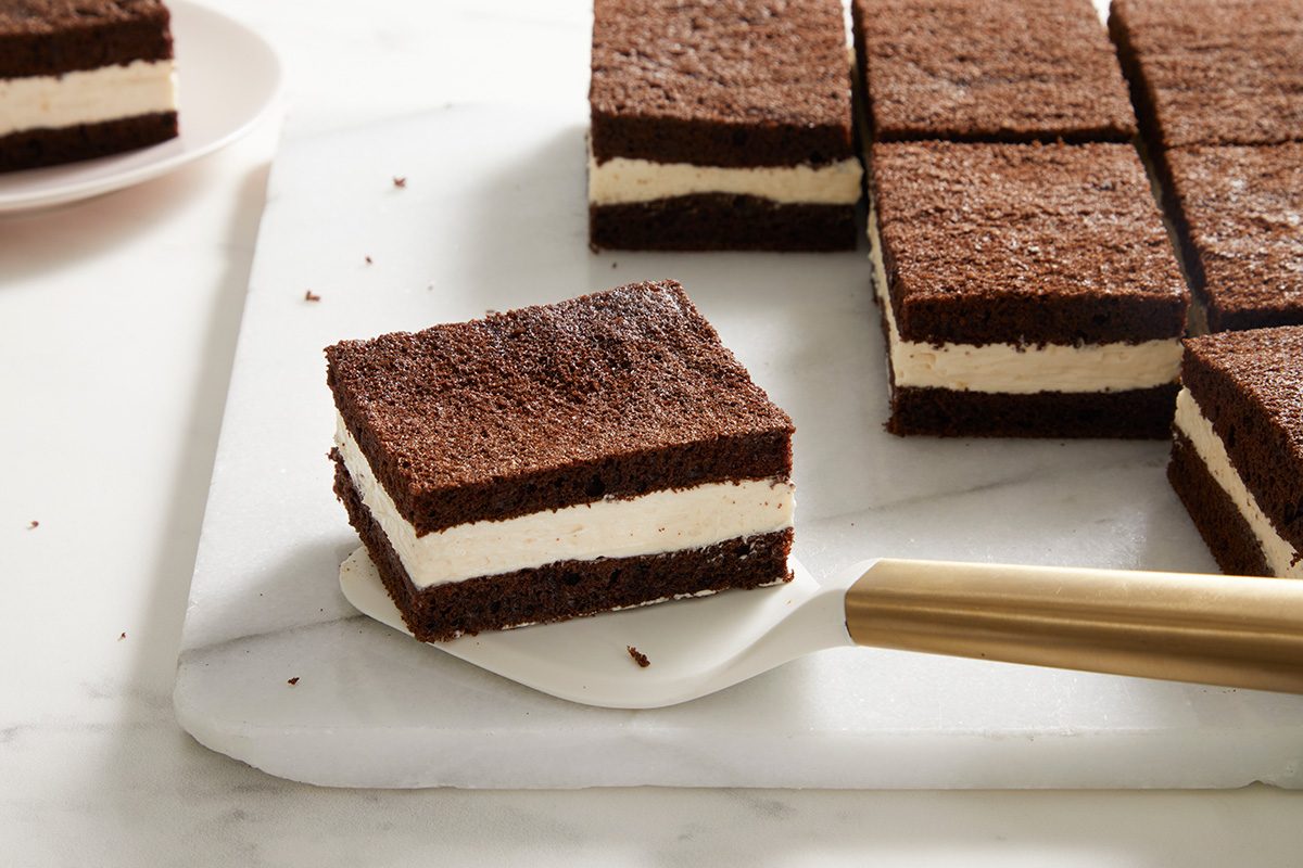 3/4 shot of Gob Cake