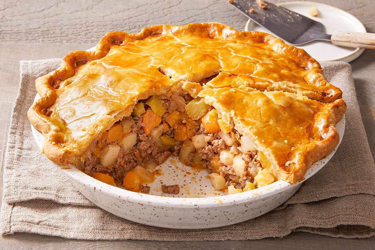 3/4 shot of Rutabaga Pie