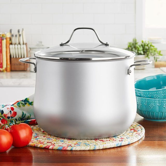 The Pioneer Woman 12 Quart Stainless Steel Stock Pot Via Walmart.com