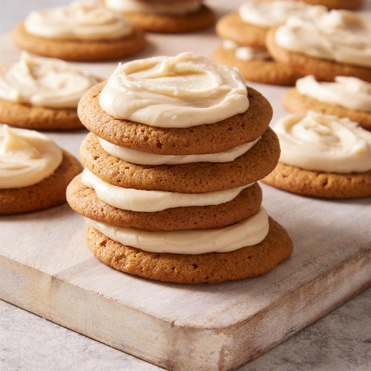 Frosted Gingerbread Cookies