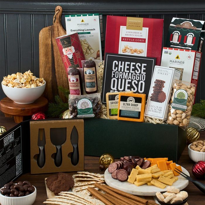 The Ultimate Meat And Cheese Basket Via Gourmetgiftbaskets.com