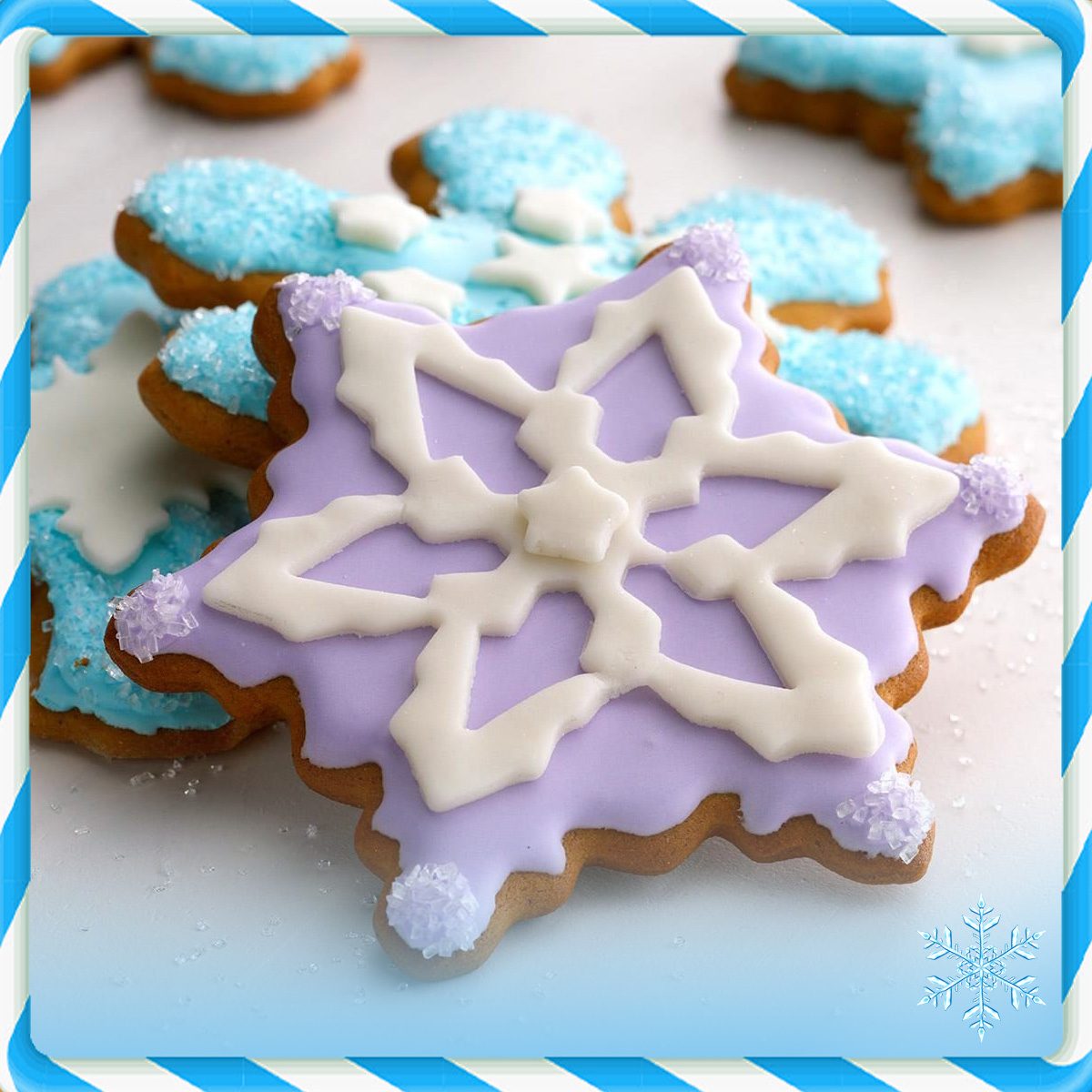 Frozen Snowflake Gingerbread Cookies 