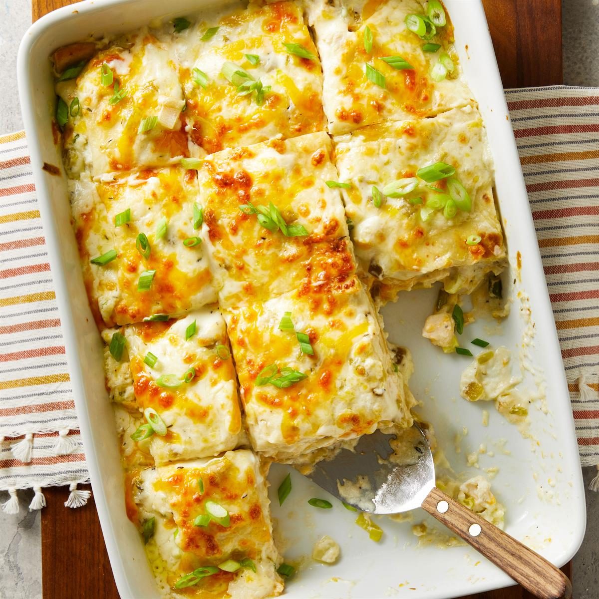 Chicken Enchilada Lasagna